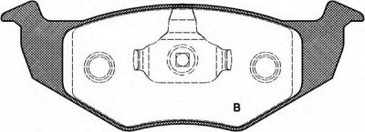 OPEN PARTS bpa060920 -  Комплект тормозных колодок, дисковый тормоз